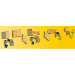 Kibri 38654 Büro Möbel-Set - H0 Modellbahn Zubehör Kibri 38654 Büro Möbel-Set - H0 Modellbahn Zubehör