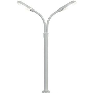 Viessmann Modèle TT Réverbère à col de cygne double - Lampadaire Viessmann Modèle TT Réverbère à col de cygne double - Lampadaire