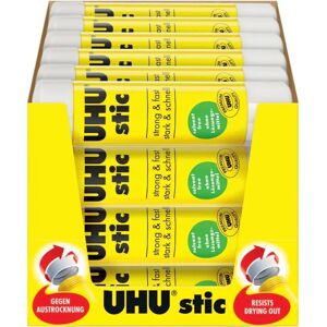 Barra de Pegamento Blanca UHU - 24 x 8.2 g - Pegamento para manualidades Barra de Pegamento Blanca UHU - 24 x 8.2 g - Pegamento para manualidades