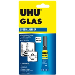 UHU Glas Spezialkleber - 3 g, Transparent, für Glas & Metall UHU Glas Spezialkleber - 3 g, Transparent, für Glas & Metall