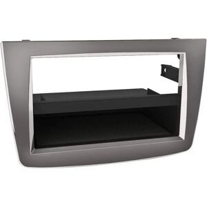 Support autoradio 1-DIN Alfa Romeo Mito - Argent Brillant avec Vide Poche - Publicité Support autoradio 1-DIN Alfa Romeo Mito - Argent Brillant avec Vide Poche - Publicité