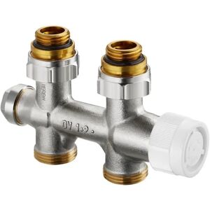 OVENTROP Nickel Messing T-Verbinder - Strömregleringsventil - 1/2 Zoll OVENTROP Nickel Messing T-Verbinder - Strömregleringsventil - 1/2 Zoll