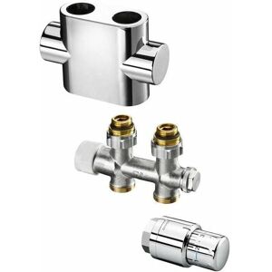 Set radiatori Purmo AZ13TP00480086C Cromato - 2 tubi, connessione 50mm Set radiatori Purmo AZ13TP00480086C Cromato - 2 tubi, connessione 50mm