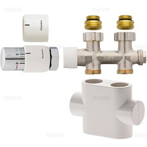 Oventrop Formato Thermischer Heizkörperanschluss-Set - Vor- & Rücklauf - 50mm Abstand Oventrop Formato Thermischer Heizkörperanschluss-Set - Vor- & Rücklauf - 50mm Abstand