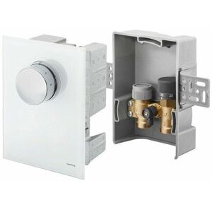 Oventrop Unibox Temperaturregler - Echtglas Weiß - Heizungssteuerung Oventrop Unibox Temperaturregler - Echtglas Weiß - Heizungssteuerung