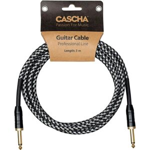 Cascha Professionele Lijn Gitaarkabel - 3 m - Zwart & Tweed Cascha Professionele Lijn Gitaarkabel - 3 m - Zwart & Tweed