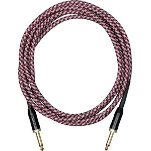 Cascha Tweed Vörös Gitár Kábel - 3m - Magas minőség Cascha Tweed Vörös Gitár Kábel - 3m - Magas minőség