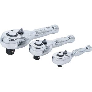 BGS Technic Mini Ratchet Set - 3 Piece, 6.3/10/12.5mm - Compact & Precise BGS Technic Mini Ratchet Set - 3 Piece, 6.3/10/12.5mm - Compact & Precise