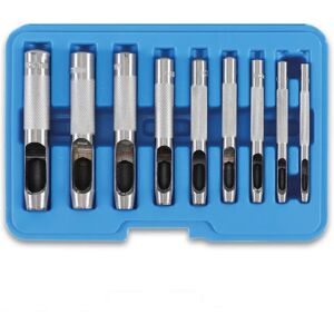 BGS technic Compact Hole Punch Set - Hole Punch Set for Leather, Rubber, Cardboard - 9 Pieces BGS technic Compact Hole Punch Set - Hole Punch Set for Leather, Rubber, Cardboard - 9 Pieces