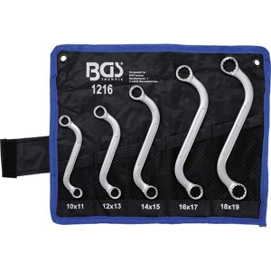 BGS 5-Piece S-Shaped Combination Wrench Set - Chrome Vanadium Steel BGS 5-Piece S-Shaped Combination Wrench Set - Chrome Vanadium Steel