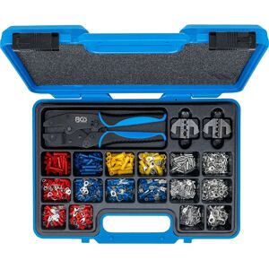 BGS TECHNIC Wire Crimping Set - Ratchet, Interchangeable Jaws - 1000 Connectors BGS TECHNIC Wire Crimping Set - Ratchet, Interchangeable Jaws - 1000 Connectors
