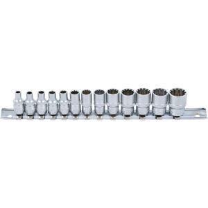 BGS Technic Multi-profil Socket Set - 4-14mm, 13 pcs BGS Technic Multi-profil Socket Set - 4-14mm, 13 pcs