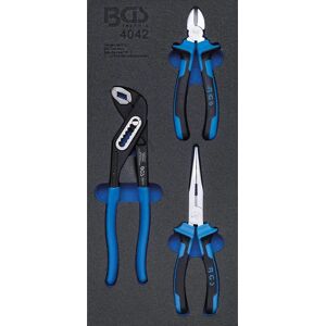 BGS technic Workshop Tool Organizer - 3 Compartments, Foam, Pliers Set BGS technic Workshop Tool Organizer - 3 Compartments, Foam, Pliers Set
