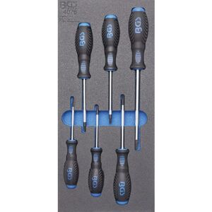 BGS technic KG Bgs Workshop Cart Insert - T15-T40 T-profil T15-t40 Tx screwdriver set - 6 pcs - Art-nr.: 4078 BGS technic KG Bgs Workshop Cart Insert - T15-T40 T-profil T15-t40 Tx screwdriver set - 6 pcs - Art-nr.: 4078