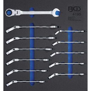 BGS TECHNIC Tool Set - 12 Piece, Ratchet Wrenches, Adjustable, 8-19mm BGS TECHNIC Tool Set - 12 Piece, Ratchet Wrenches, Adjustable, 8-19mm
