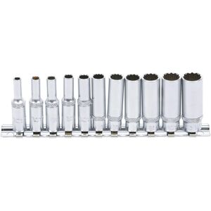 BGS Deep Socket Wrench Set 11 pcs - 4-13mm BGS Deep Socket Wrench Set 11 pcs - 4-13mm