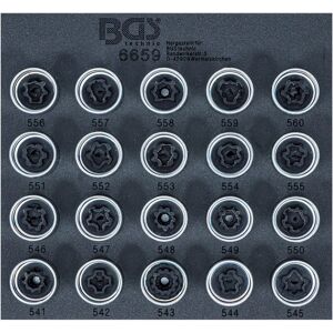 Ensemble de 20 pièces pour verrouillage de roue BGS TECHNIC - Publicité Ensemble de 20 pièces pour verrouillage de roue BGS TECHNIC - Publicité