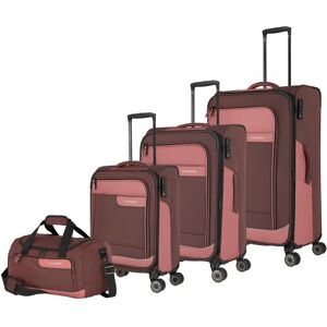 Travelite Viia 4 Wheel Trolley Set 55/67/77 + Travel Bag 40 cm - red Travelite Viia 4 Wheel Trolley Set 55/67/77 + Travel Bag 40 cm - red