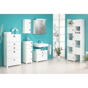 SCHILDMEYER Quadra Badezimmer Unterschrank - Weiß Glanz SCHILDMEYER Quadra Badezimmer Unterschrank - Weiß Glanz
