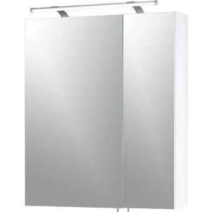 Armoire Miroir Dorina Blanc Brillant - Rangement Salle de Bain - Publicité Armoire Miroir Dorina Blanc Brillant - Rangement Salle de Bain - Publicité