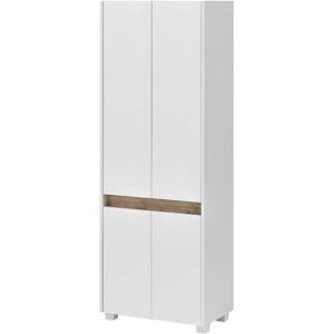 MÖBELPARTNER Badkast Cosmo - Wit, 4 Deuren, 3 Planken MÖBELPARTNER Badkast Cosmo - Wit, 4 Deuren, 3 Planken