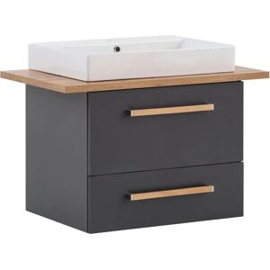 SCHILDMEYER Duo Waschtisch - anthrazit, FSC-Holz, 82cm SCHILDMEYER Duo Waschtisch - anthrazit, FSC-Holz, 82cm