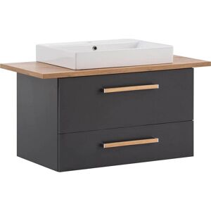 SCHILDMEYER Duo Waschtisch - FSC Holz, 102,2cm, Grau/Eiche SCHILDMEYER Duo Waschtisch - FSC Holz, 102,2cm, Grau/Eiche