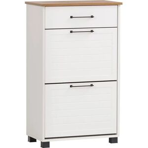 SCHILDMEYER Jelda Weiß Eiche Schuhschrank - Schuhschrank SCHILDMEYER Jelda Weiß Eiche Schuhschrank - Schuhschrank