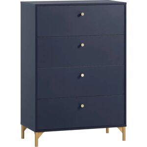 SCHILDMEYER Alfa Blau 4-Schubladen Sideboard SCHILDMEYER Alfa Blau 4-Schubladen Sideboard