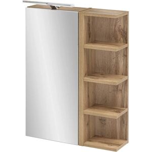 MÖBELPARTNER Eiche Landhaus Spiegelschrank 50x16x76cm MÖBELPARTNER Eiche Landhaus Spiegelschrank 50x16x76cm
