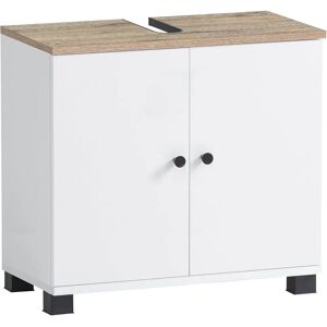 SCHILDMEYER Balto Unterschrank - Weiß, Wildeiche, 59cm breit SCHILDMEYER Balto Unterschrank - Weiß, Wildeiche, 59cm breit