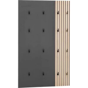 SCHILDMEYER Alexa panneau mural noir 73cm - Porte-manteau - Publicité SCHILDMEYER Alexa panneau mural noir 73cm - Porte-manteau - Publicité