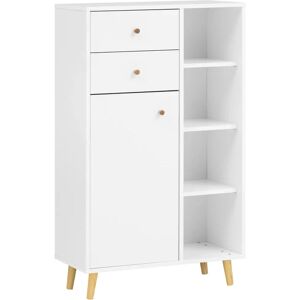 SCHILDMEYER Bjarne Midischrank - Weiß - 60x113.4x33 cm - Midischrank SCHILDMEYER Bjarne Midischrank - Weiß - 60x113.4x33 cm - Midischrank