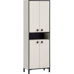 Schuhschrank Edda von Schildmeyer - 60cm, Cremebeige, Metallgriffe - Schuhaufbewahrung Schuhschrank Edda von Schildmeyer - 60cm, Cremebeige, Metallgriffe - Schuhaufbewahrung