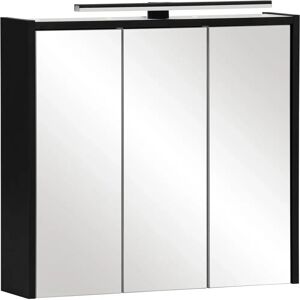 Schildmeyer Emmik Badezimmerschrank - Schwarz - 3 Türen - FSC-zertifiziert Schildmeyer Emmik Badezimmerschrank - Schwarz - 3 Türen - FSC-zertifiziert
