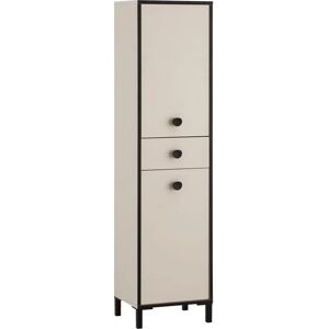 Badkamerkast Schildmeyer Edda - 2 Deuren, 1 Laden - Crème Beige - Gemaakt in Duitsland Badkamerkast Schildmeyer Edda - 2 Deuren, 1 Laden - Crème Beige - Gemaakt in Duitsland