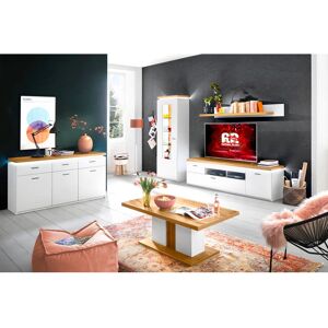 Novel TV-Einheit - Weiß - 195x57x44cm - Modernes Design Novel TV-Einheit - Weiß - 195x57x44cm - Modernes Design