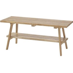 MCA FURNITURE Alwar Holzbank - 100cm x 45cm x 35cm - Eiche MCA FURNITURE Alwar Holzbank - 100cm x 45cm x 35cm - Eiche