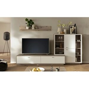 MCA Möbel Santerno - Wohnzimmer Set - Soft White / Viking Eiche MCA Möbel Santerno - Wohnzimmer Set - Soft White / Viking Eiche