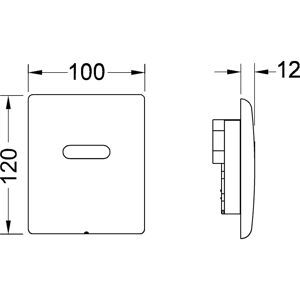 TECE GmbH TECEplanus Set di installazione fine, Urinario elettronico, Batteria 6 V, 92423 - Bianco seta opaco TECE GmbH TECEplanus Set di installazione fine, Urinario elettronico, Batteria 6 V, 92423 - Bianco seta opaco