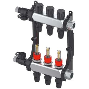 TECE GmbH TECEfloor Distributore di calore in acciaio inossidabile, Tipo TECElogo-Push, 5 circuiti TECE GmbH TECEfloor Distributore di calore in acciaio inossidabile, Tipo TECElogo-Push, 5 circuiti