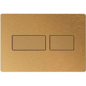 Placa de descarga TECEsolid - Acero inoxidable, doble descarga, patrón diamante Placa de descarga TECEsolid - Acero inoxidable, doble descarga, patrón diamante