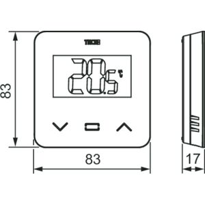 TECE Control de Habitación Blanco - Pantalla LCD - Controlador TECE Control de Habitación Blanco - Pantalla LCD - Controlador