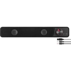 Speedlink Brio Stereo Soundbar - Kompakt, 12W, Schwarz Speedlink Brio Stereo Soundbar - Kompakt, 12W, Schwarz