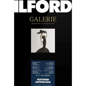 Ilford 310gsm Papel Fotográfico Texturizado de Algodón - Hojas de Arte Ilford 310gsm Papel Fotográfico Texturizado de Algodón - Hojas de Arte