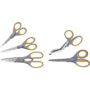 Westcott Titanium Scissors Set - 5 Pcs - Precise, Non-Stick Westcott Titanium Scissors Set - 5 Pcs - Precise, Non-Stick