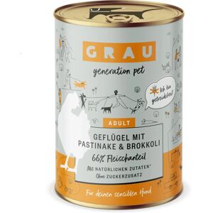 GRAU Grau 8876 Nat hondenvoer - Gevogelte, Broccoli & Pastinaak - 400g GRAU Grau 8876 Nat hondenvoer - Gevogelte, Broccoli & Pastinaak - 400g