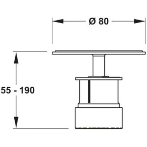 MEPA Höhenverstellung EasyLift 150193 für superflache Duschwannen MEPA Höhenverstellung EasyLift 150193 für superflache Duschwannen