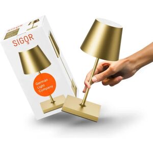 Sigor NUINDIE Mini Dorée Lampe de Table Rechargeable - Lampe de Table - Publicité Sigor NUINDIE Mini Dorée Lampe de Table Rechargeable - Lampe de Table - Publicité
