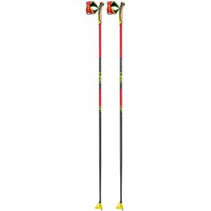 Leki PRC 750 - Bastoni de schi din carbon - Roșu strălucitor/Neon galben/Negru Leki PRC 750 - Bastoni de schi din carbon - Roșu strălucitor/Neon galben/Negru